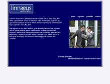 Tablet Screenshot of linnaeus-associates.com